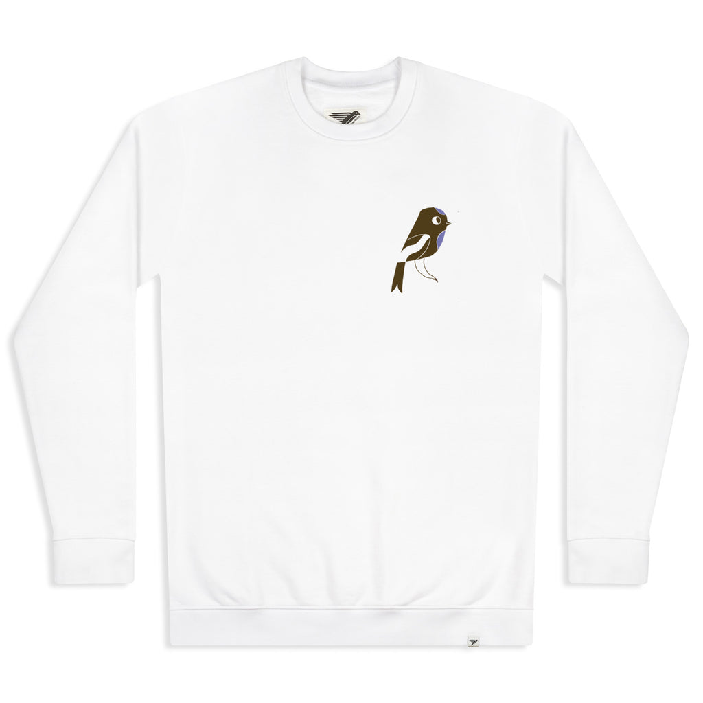 matt sewell + silverstick mens organic cotton rewild white sweat front