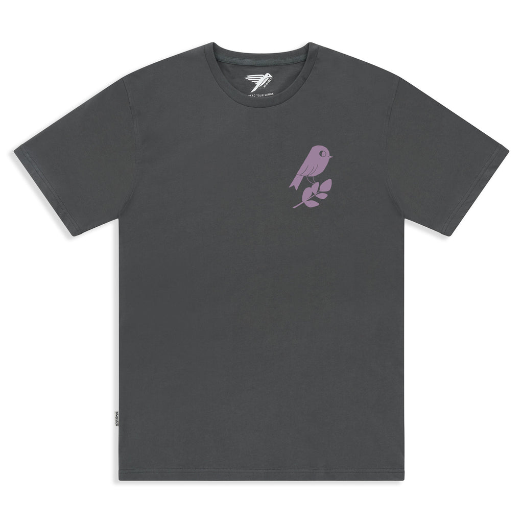 matt sewell + silverstick mens organic cotton logo tee gun mtal