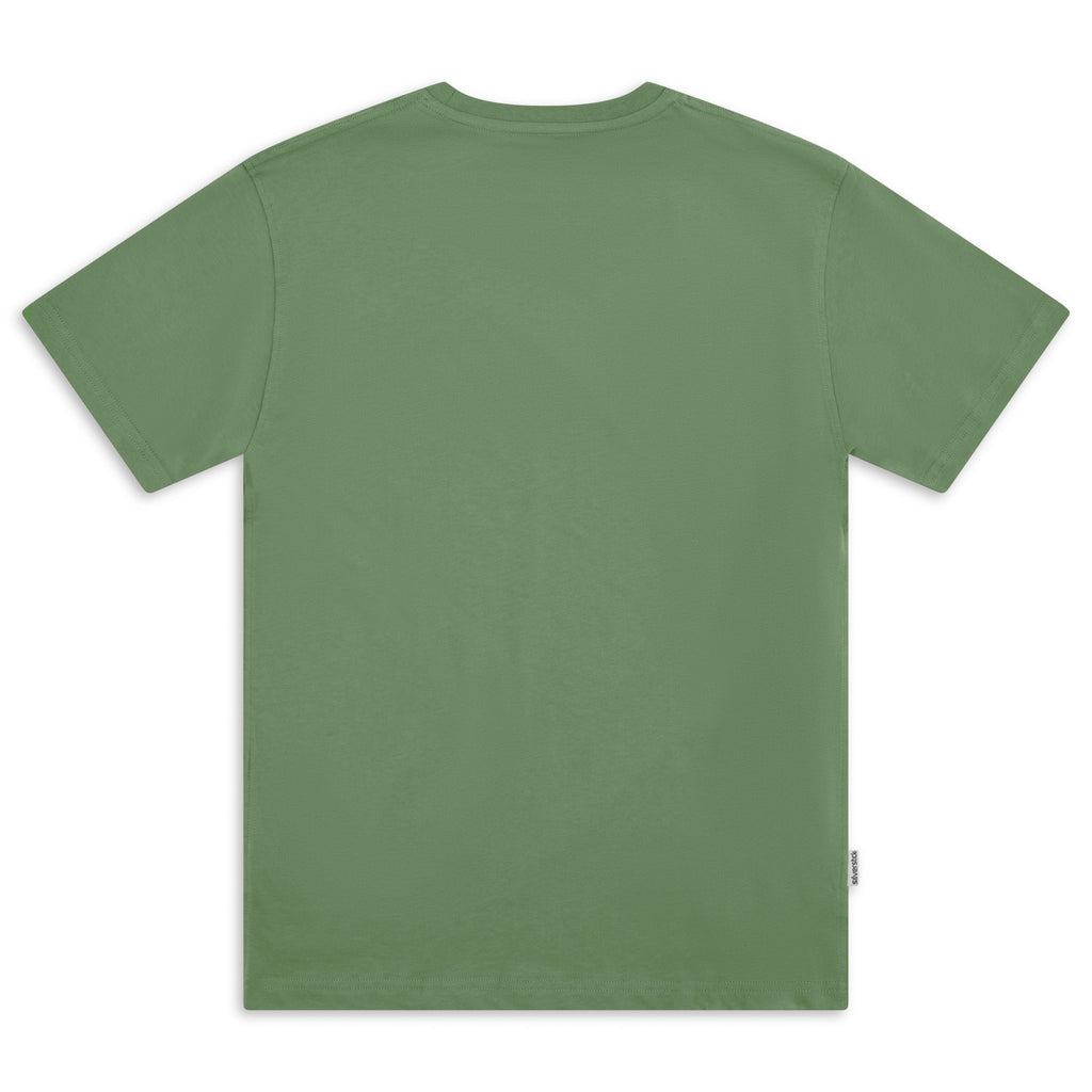 Silverstick Men Organic Cotton Embrace The Wild Tee Sage Back