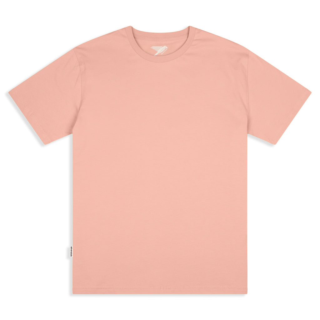 Silverstick Mens Adventure Organic Cotton T Shirt Antique Pink Front