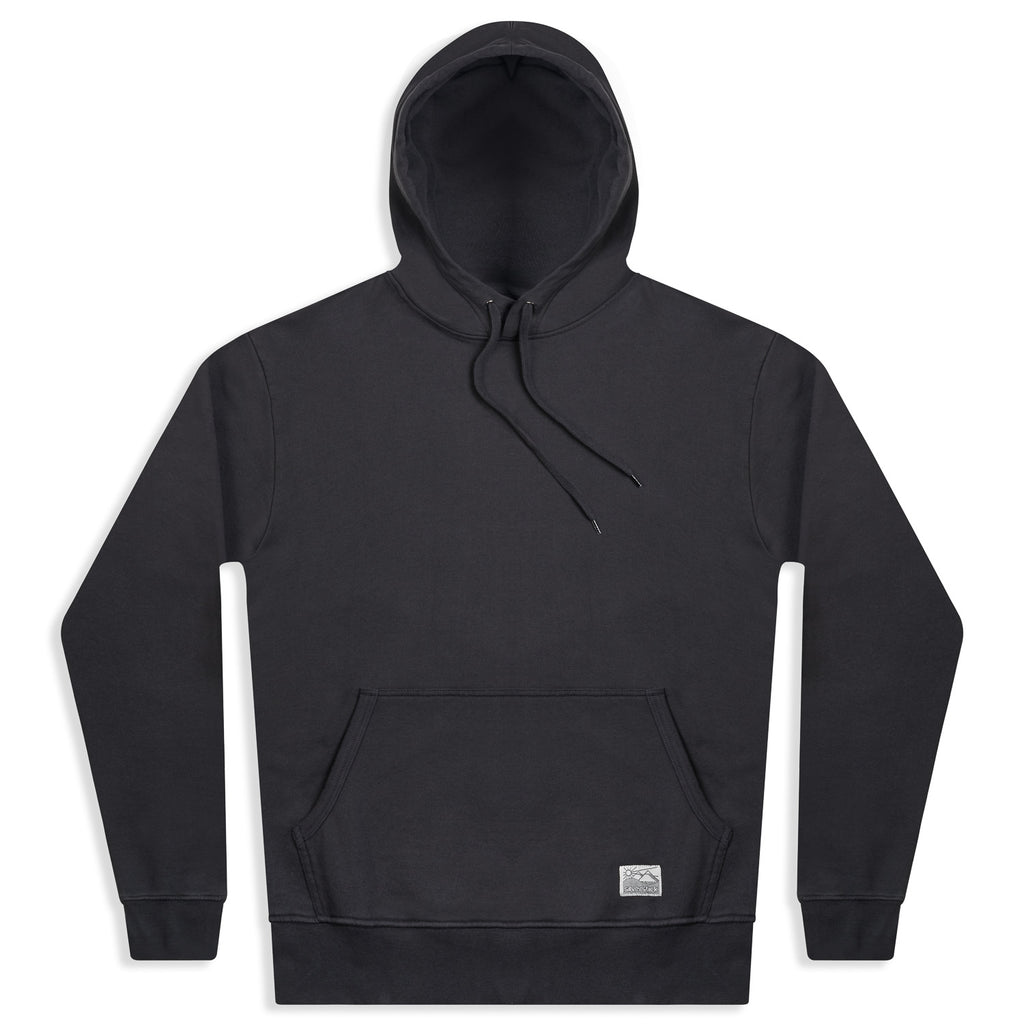 silverstick mens organic cotton hoodie ellerton charcoal front