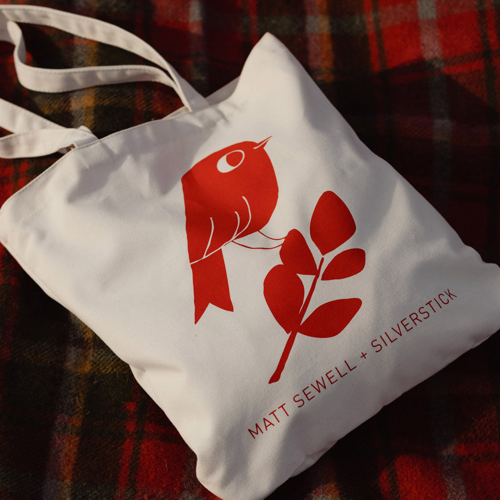 matt sewell + silverstick organic cotton tote bag adventure