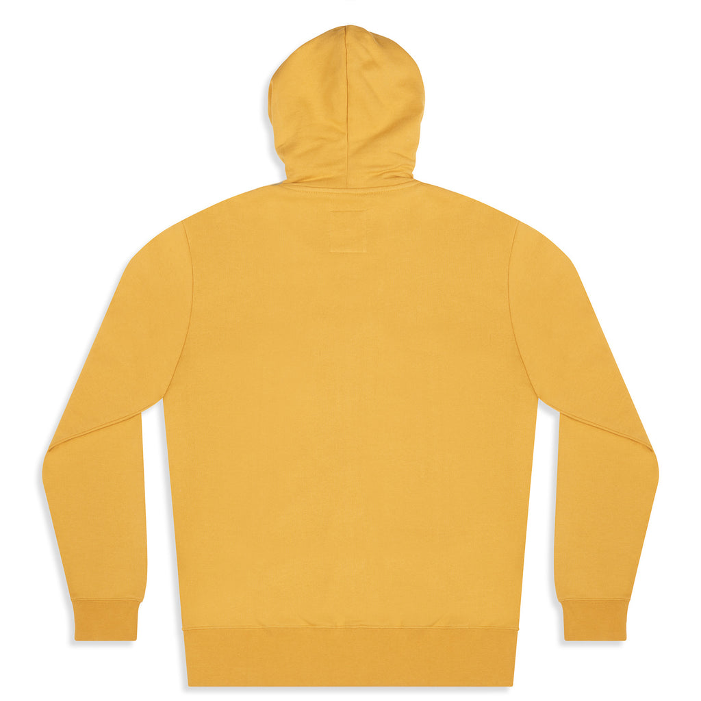 silverstick mens organic cotton tobias zip hoodie maize back