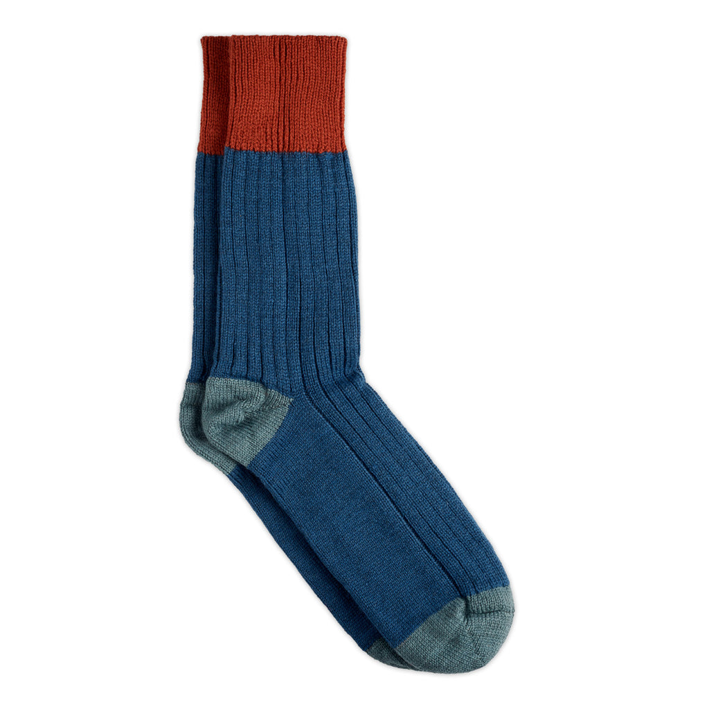Matt Sewell Silverstick Merino Wool Merlin Bird Sock Full