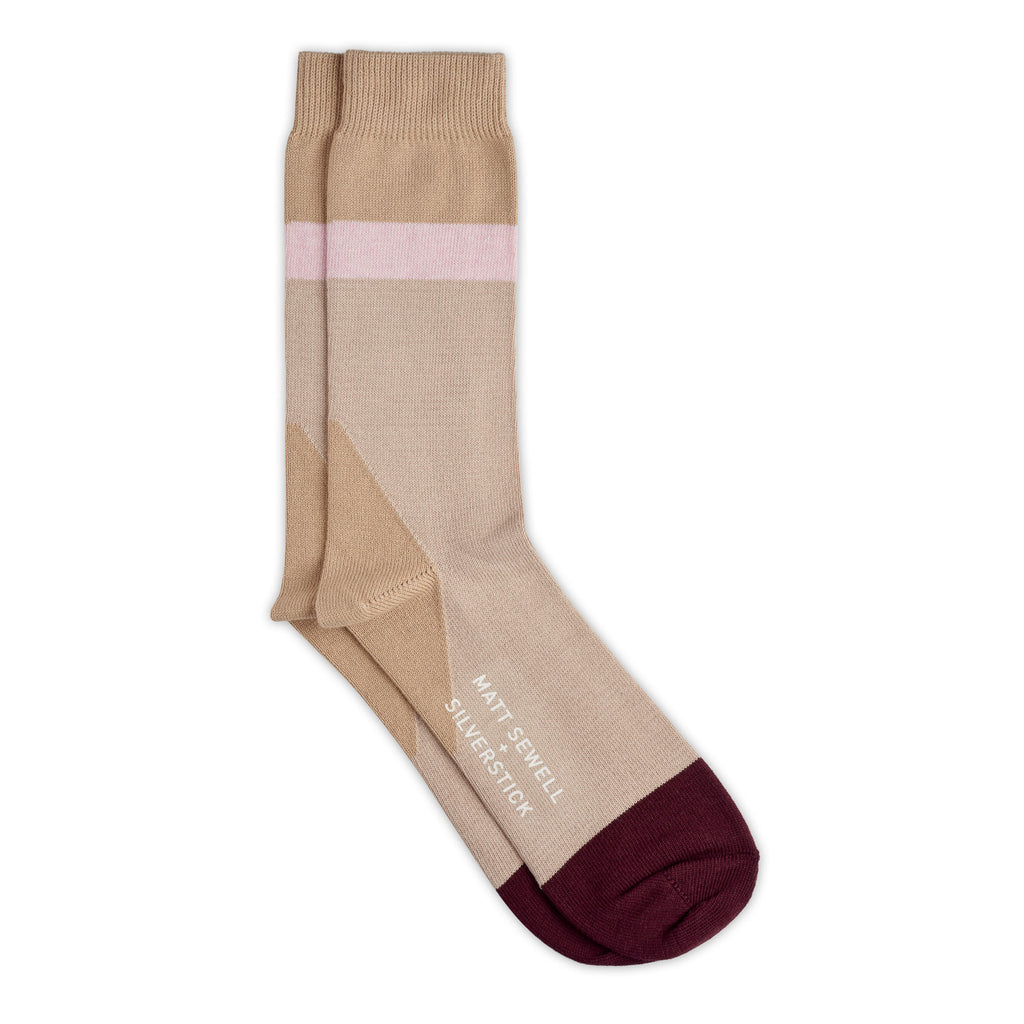 Matt Sewell Silverstick Organic Cotton Willow Tit Bird Sock Full