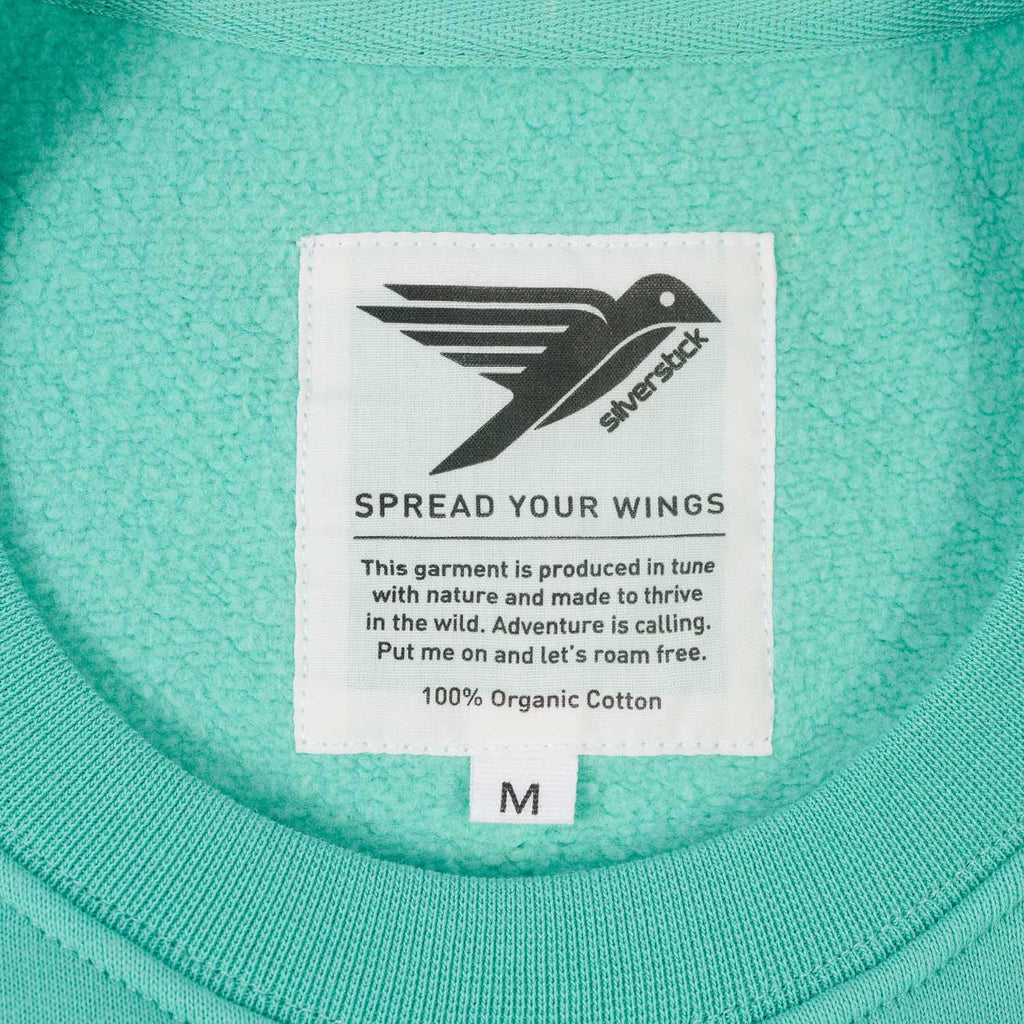 Silverstick mens matt sewell tree sparrow organic cotton sweat label