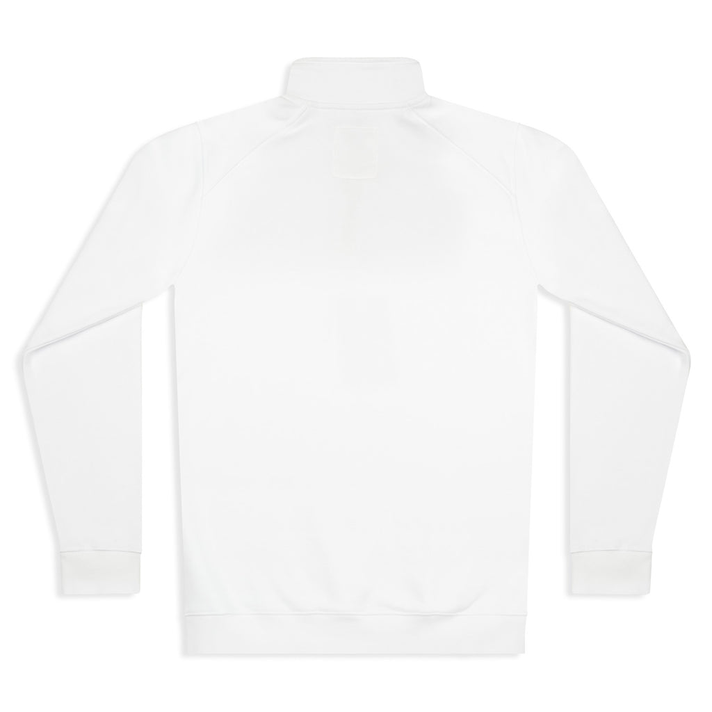Silverstick Women Organic Cotton Quarter Zip Sweat White Back