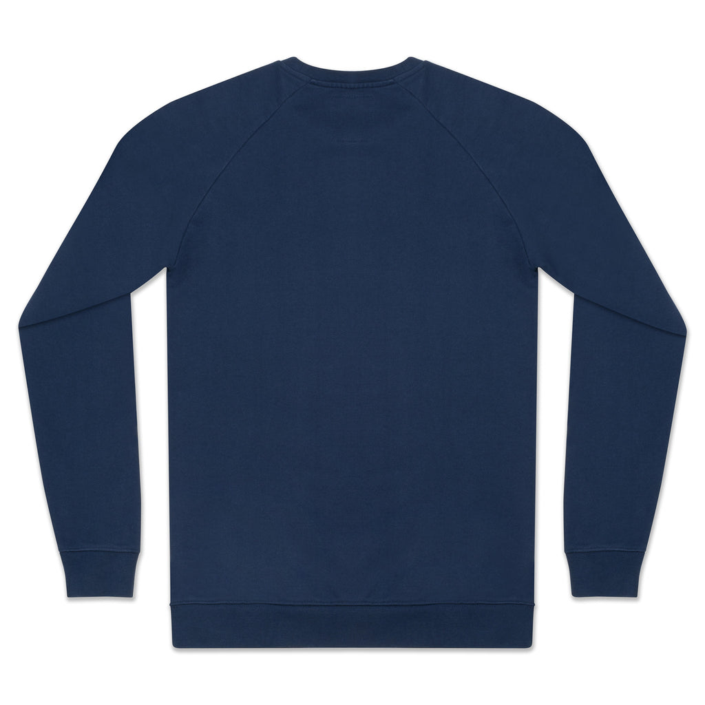 silverstick mens organic cotton hoodie nias navy back