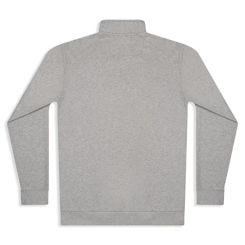 Silverstick Women Organic Cotton Quarter Zip Sweat Ash Marl Back