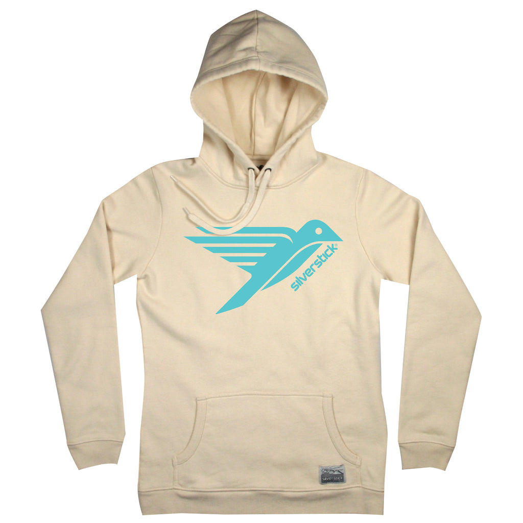 silverstick womens organic cotton hoodie lancelin original logo natural front