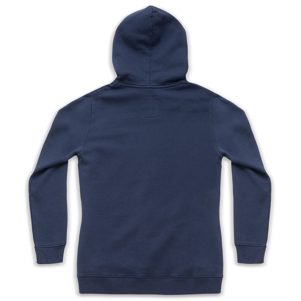 silverstick mens organic cotton hoodie lancelin navy back