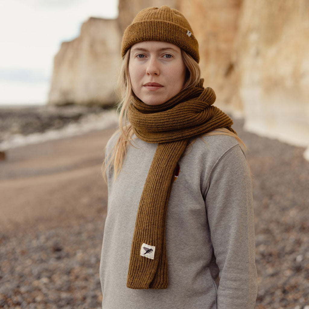 Silverstick Drift British Wool Beanie Harvest Gold Adventure