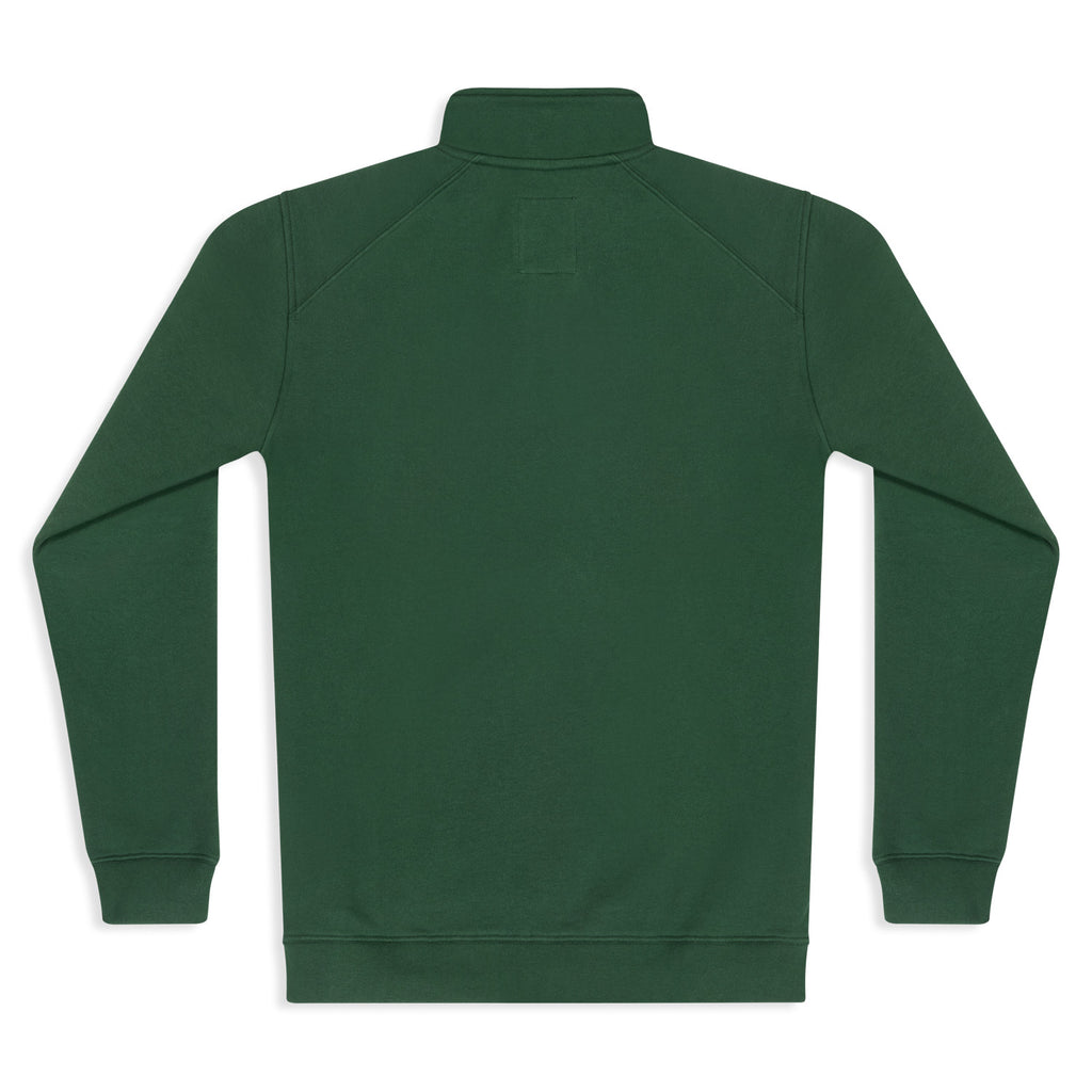 Silverstick Womens Nevis Organic Cotton Quarter Zip Sweat Greener Pastures Back